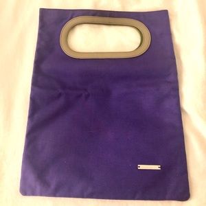 Blibetroy handbag Canvas exterior/velvet interior